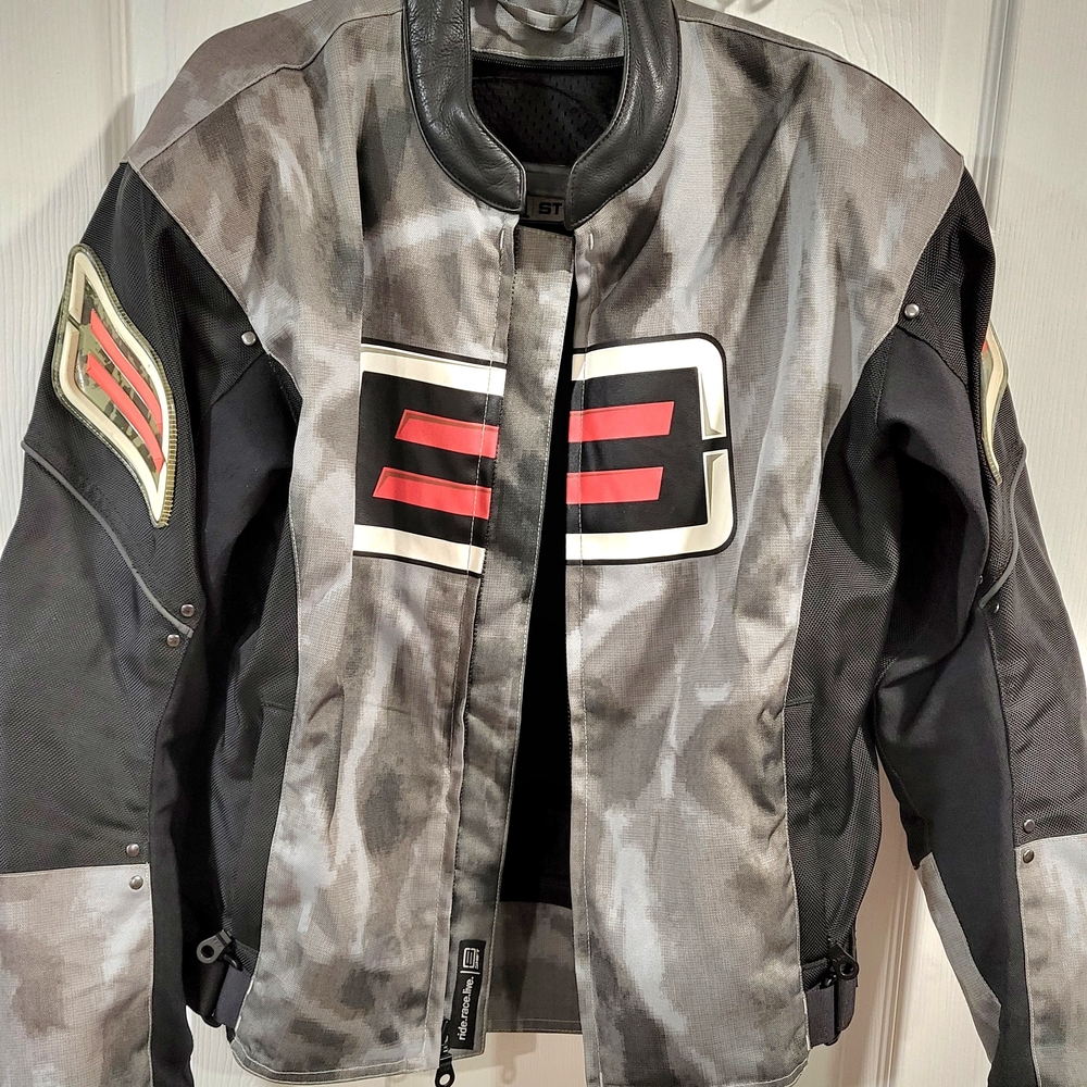 SHIMA Black and Gray Motorcycle Jacket